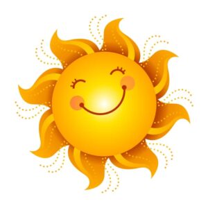 Happy sleeping sun