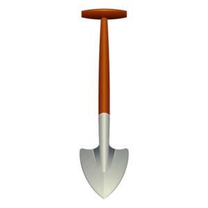 High carbon steel round point shovel