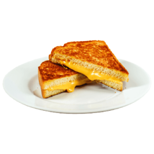 Homemade grilled cheese sandwich for breakfast