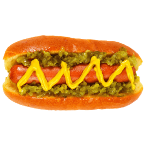 Hot dog hotdog food mustard catchup bun