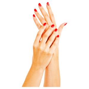 Ladies palm posture