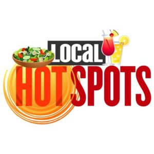 Local hot spots with salad and juice