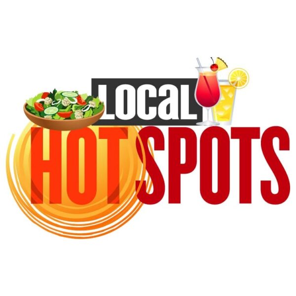 Local hot spots with salad and juice