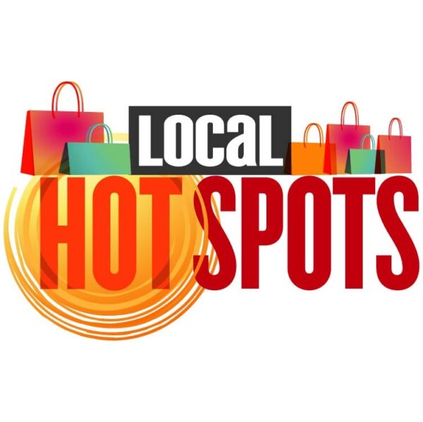 Local hot spots with shopping bags