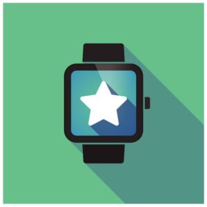 Long shadow smart watch with the star