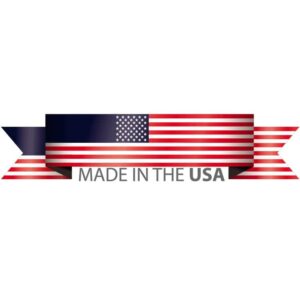 Made in the USA ribbon sticker