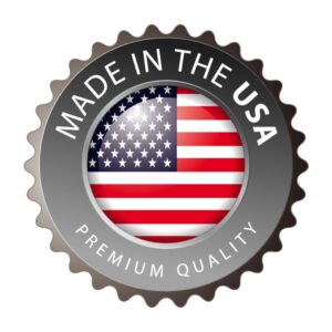 Modern vector Made in the USA label isolated on white background