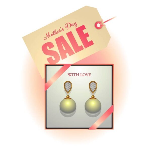 Mothers day earring sale with love