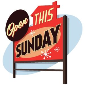 Open this Sunday