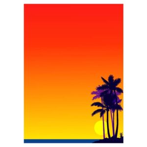 Palm trees frame