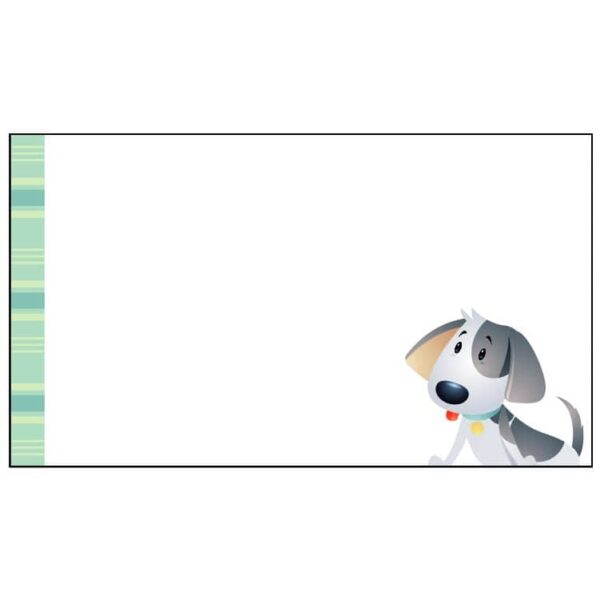 Pets banner frame with dog