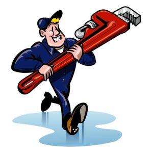 Plumber with adjustable pipe wrench