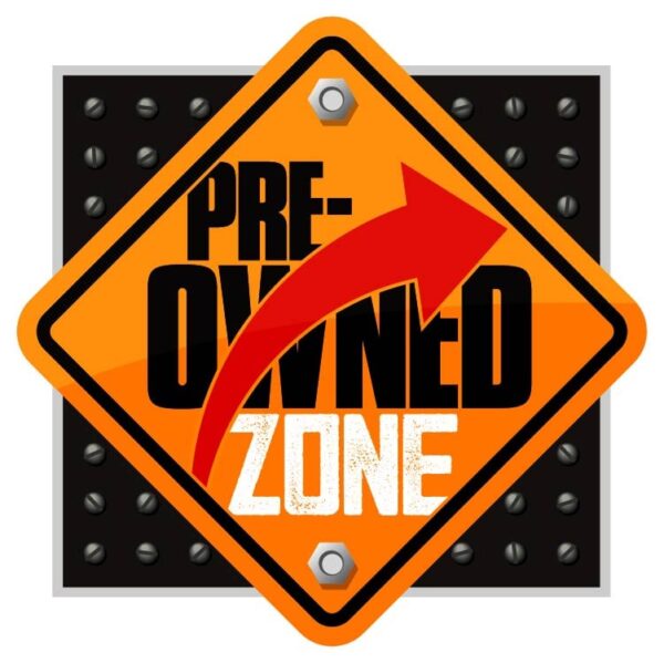 Pre owned zone sign board