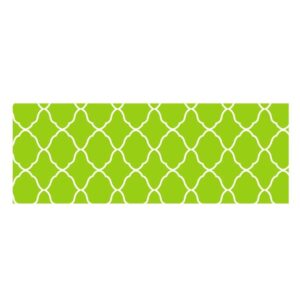 Quatrefoil pattern in summer green beach moroccan style