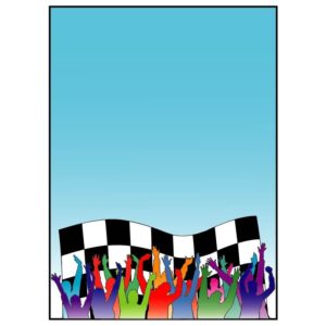 Racing fans frame