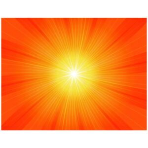 Ray and sunlight orange comic cartoon background