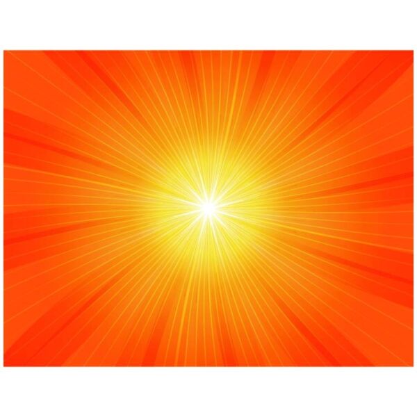 Ray and sunlight orange comic cartoon background