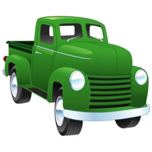 Retro pick up truck