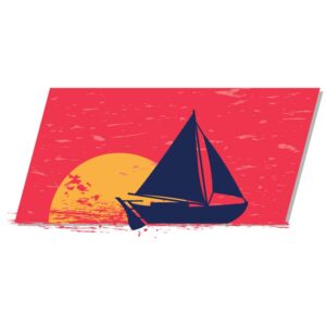 Sail boat sunrise