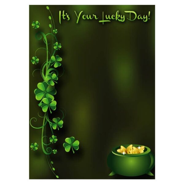 Saint patrick day it's your lucky day frame
