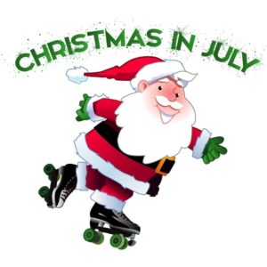 Santa christmas in july