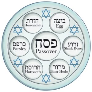 Seder Plate Passover judaica gift for wedding Pesach