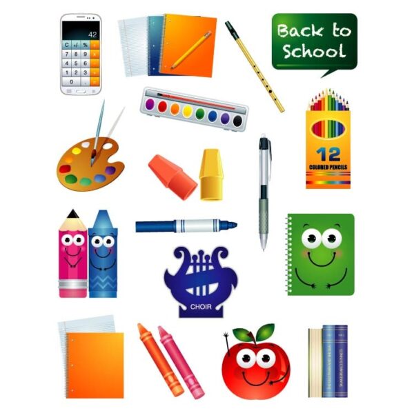 Set of back to school