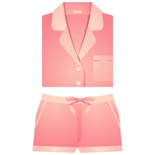 Set of pink jacket and pink pants in vintage look