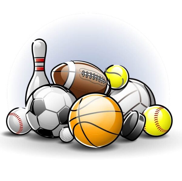 Set of sports balls vector illustration