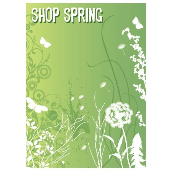 Shop Spring Frame with flourish and butterfly
