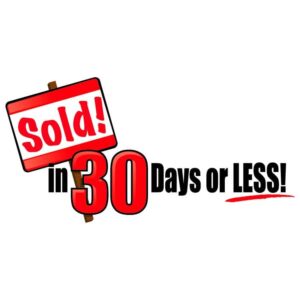 Sold in 30 days or less