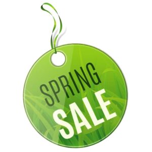 Spring sale tag