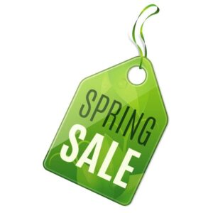 Spring sale tag