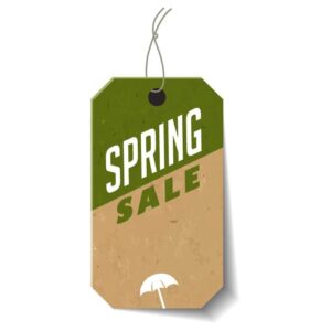 Spring sale tag