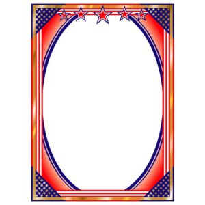 Stars stripes frame