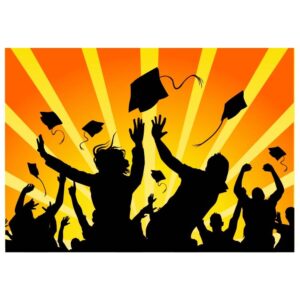 Students are celebrationg graduation