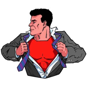 Superhero Tearing Shirt