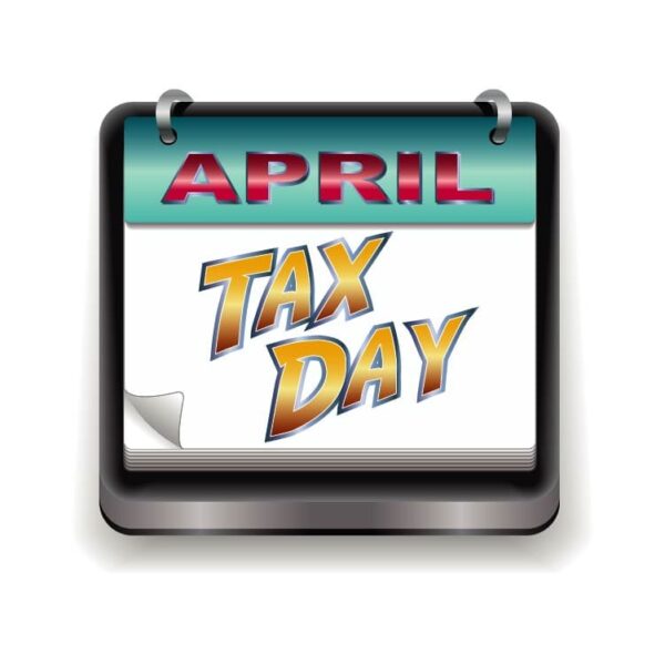 Tax Day April Calendar