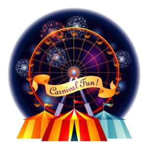 The carnival funfair