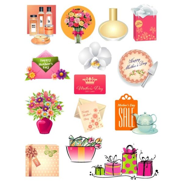 The set of happy mothers day gifts