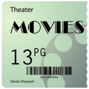 Theater movie ticket