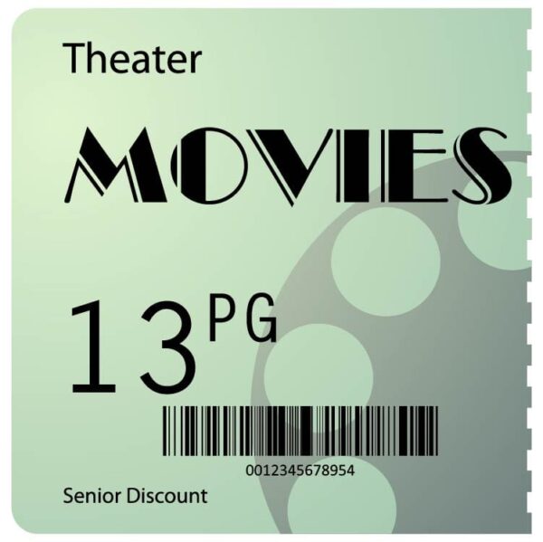 Theater movie ticket