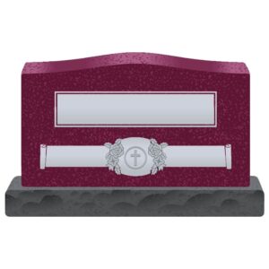 Tombstone in maroon color