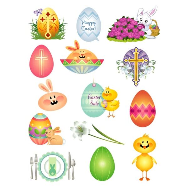 Traditional Easter symbols and icons