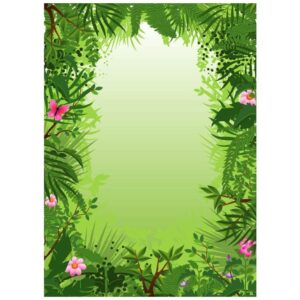 Tropical rain forest background with copy space