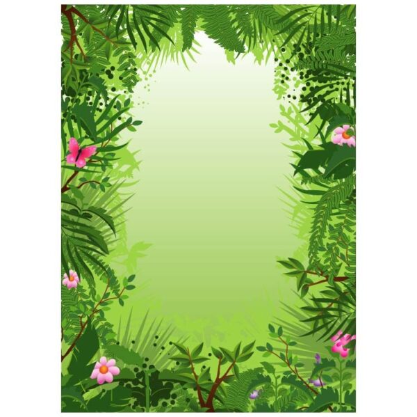 Tropical rain forest background with copy space