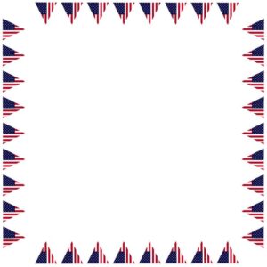 USA flag frame