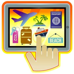 Vacation and tourism concept vector illustration