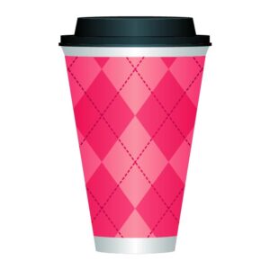 Valentine day pink cup