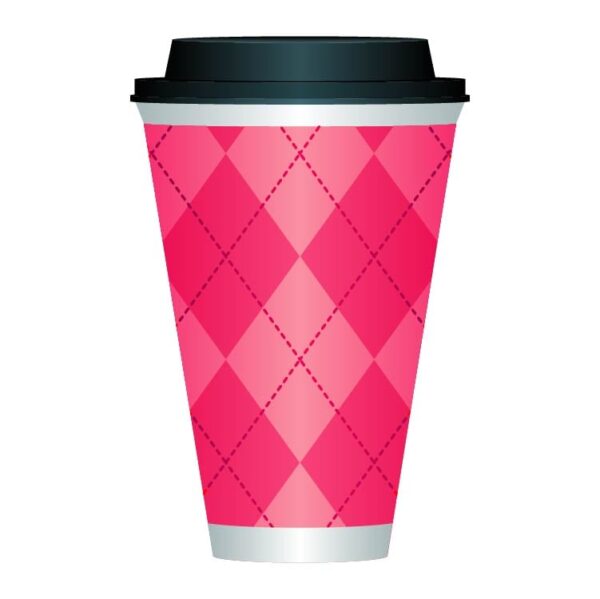 Valentine day pink cup